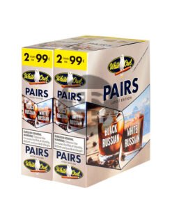 White Owl Cigarillos 99 Cent Pre Priced 30 Packs of 2 Cigars Pairs White Russian/Black Russian