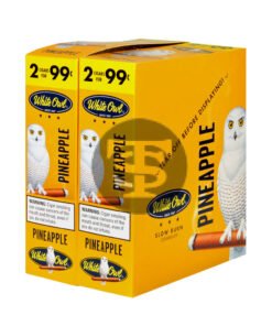White Owl Cigarillos 99 Cent Pre Priced 30 Packs of 2 Cigars Pineapple