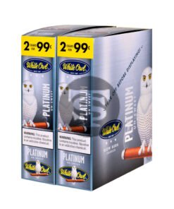 White Owl Cigarillos 99 Cent Pre Priced 30 Packs of 2 Cigars Platinum