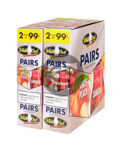 White Owl Cigarillos 99 Cent Pre Priced 30 Packs of 2 Cigars Sangria & White Peach
