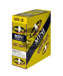 White Owl Cigarillos Mini Save on 3 White Grape 15 Packs Of 3