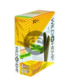 Wild Hemp Wraps Honey Lemon 20 packs of 4, 99c pre-price