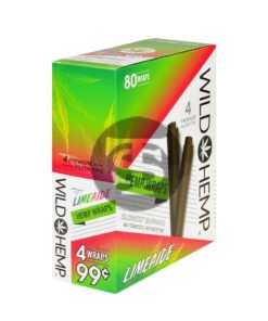 Wild Hemp Wraps Limeaide 20 packs of 4, 99c pre-price