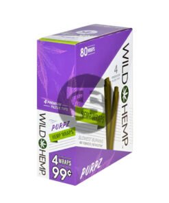 Wild Hemp Wraps Purpz 20 packs of 4, 99c pre-price