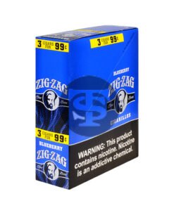 Zig Zag Blueberry Cigarillos 3 for 99 Cents 15 Pouches of 3