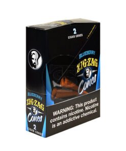 Zig Zag Cigar Cones Blueberry, 15x2pk