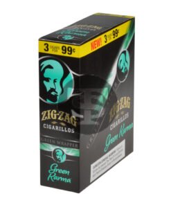 Zig Zag Green Karma Cigarillos 3 for 99 Cents 15 Pouches of 3