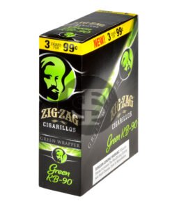 Zig Zag Green KB-90 Cigarillos 3 for 99 Cents 15 Pouches of 3