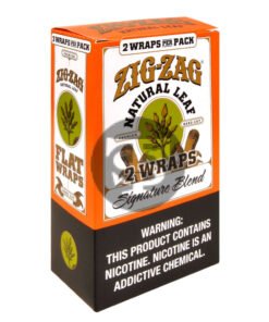 Zig Zag Natural Leaf Flat Wraps 2x10pk, Signature Blend