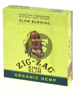 Zig Zag Organic Rolling Paper King Size Slim Pack of 24