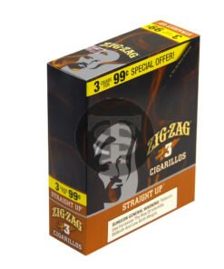 Zig Zag Straight Up Cigarillos 3 for 99 Cents 15 Packs of 3