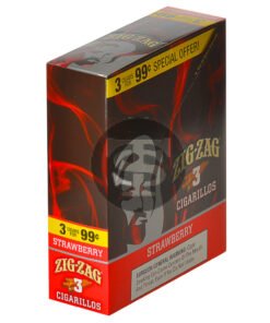 Zig Zag Strawberry Cigarillos 3 for 99 Cents 15 Pouches of 3