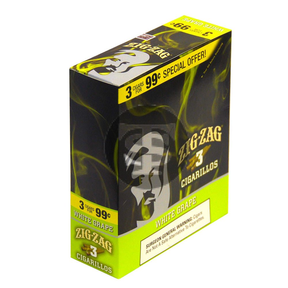 Zig Zag White Grape Cigarillos – 15 Packs of 3 1 Zig Zag White Grape Cigarillos – 15 Packs of 3