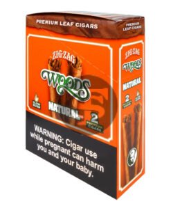 Zig Zag Woods Natural Premium Leaf Cigars 15 pouches of 2