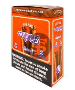 Zig Zag Woods Velvet Premium Leaf Cigars 15 pouches of 2