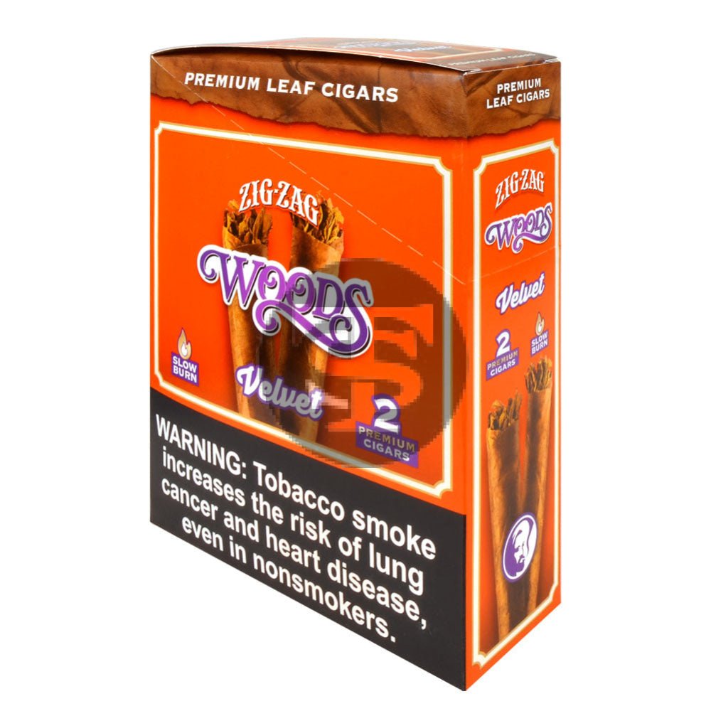 Zig Zag Woods Velvet Premium Leaf Cigars – 15 pouches of 2 1 Zig Zag Woods Velvet Premium Leaf Cigars – 15 pouches of 2