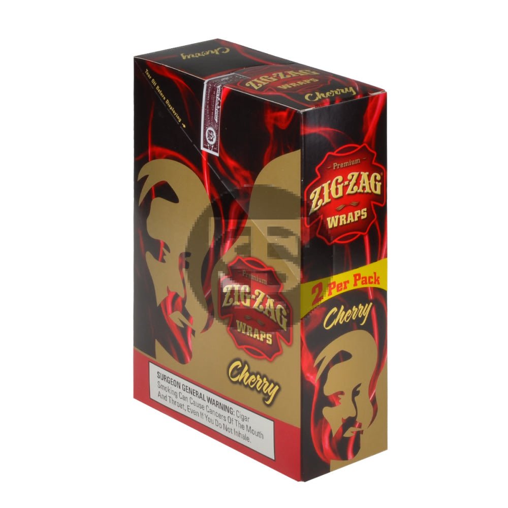 Zig Zag Wraps Premium Cherry 25 Packs of 2 1 zig zag wraps premium cherry 25 packs of 2 919