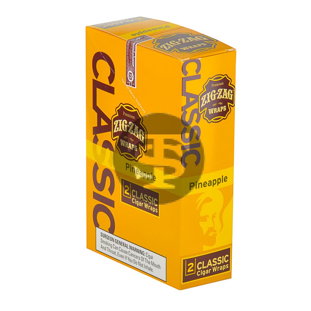 Zig Zag Premium Classic Pineapple Wraps – 25 Packs of 2 1 Zig Zag Premium Classic Pineapple Wraps – 25 Packs of 2
