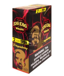 Zig Zag Wraps Premium DragonBerry 25 Packs of 2, Pre-Priced 99c