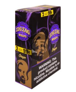 Zig Zag Wraps Premium Grape 25 Packs of 2, Pre-Priced 99c