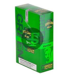 Zig Zag Wraps Premium Green Menthol 25 Packs of 2