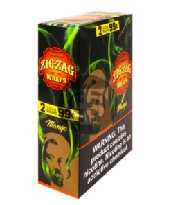 Zig Zag Wraps Premium Mango 25 Packs of 2, Pre-Priced 99c