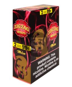 Zig Zag Wraps Premium Melon 25 Packs of 2, Pre-Priced 99c