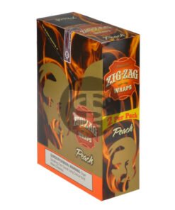 Zig Zag Wraps Premium Peach 25 Packs of 2