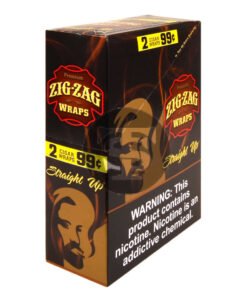 Zig Zag Wraps Premium Straight Up 25 Packs of 2, Pre-Priced 99c