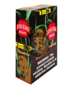 Zig Zag Wraps Premium Strawberry Bash 25 Packs of 2, Pre-Priced 99c