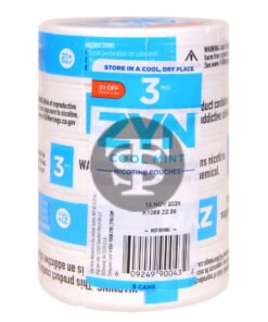 Zyn $1 OFF Nicotine pouches 3mg Cool Mint, 5 cans