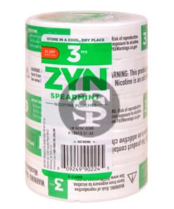 Zyn $1 OFF Nicotine pouches 3mg Spearmint, 5 cans