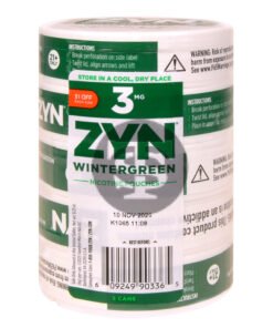 Zyn $1 OFF Nicotine pouches 3mg Wintergreen, 5 cans