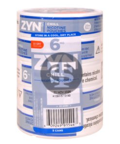 Zyn $1 OFF Nicotine pouches 6mg Chill, 5 cans