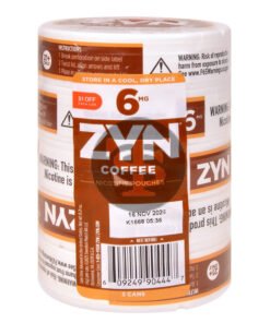 Zyn $1 OFF Nicotine pouches 6mg Coffee, 5 cans