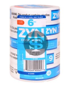 Zyn $1 OFF Nicotine pouches 6mg Cool Mint, 5 cans
