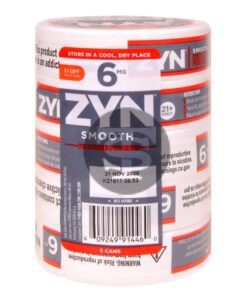 Zyn $1 OFF Nicotine pouches 6mg Smooth, 5 cans