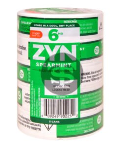Zyn $1 OFF Nicotine pouches 6mg Spearmint, 5 cans