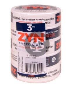 Zyn Nicotine pouches 3mg Spiced Cider, 5 cans