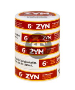 Zyn Nicotine pouches 6mg Cinnamon, 5 cans