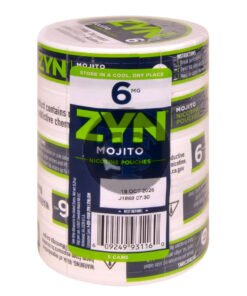 Zyn Nicotine pouches 6mg Mojito, 5 cans