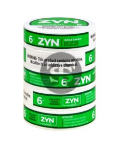 Zyn Nicotine pouches 6mg Spearmint, 5 cans