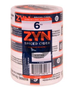 Zyn Nicotine pouches 6mg Spiced Cider, 5 cans