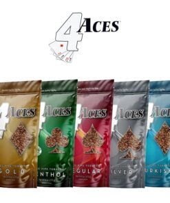 4 Aces Pipe Tobacco – Gold, Menthol, Regular, Silver and Turkish bags