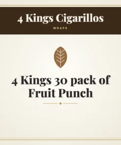 4 Kings 30 pack of Fruit Punch Wraps