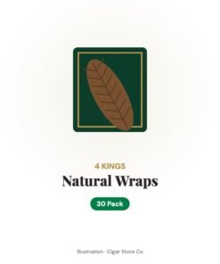 4 Kings 30 pack of Natural Wraps