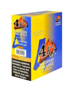 4 Kings Blueberry Pineapple Cigarillos – 15 Packs of 4