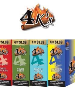 4 Kings Cigarillos – Sweet Delicious, Green Sweet, French Vanilla and Blueberry Pineapple