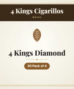 4 Kings Diamond Wraps – 30 Pack of 4
