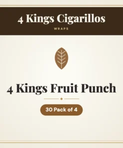 4 Kings Fruit Punch Wraps – 30 Pack of 4